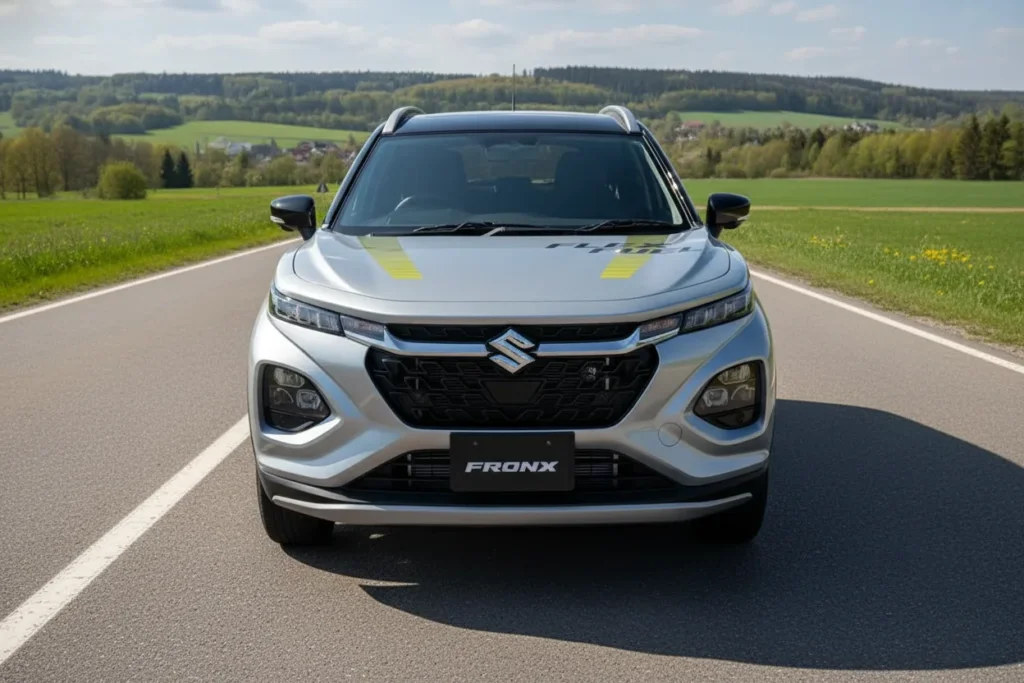 Big !! Maruti Suzuki Fronx Flex Fuel Variant Unveiled – India Launch in 2026 1 Maruti Suzuki Fronx Flex Fuel