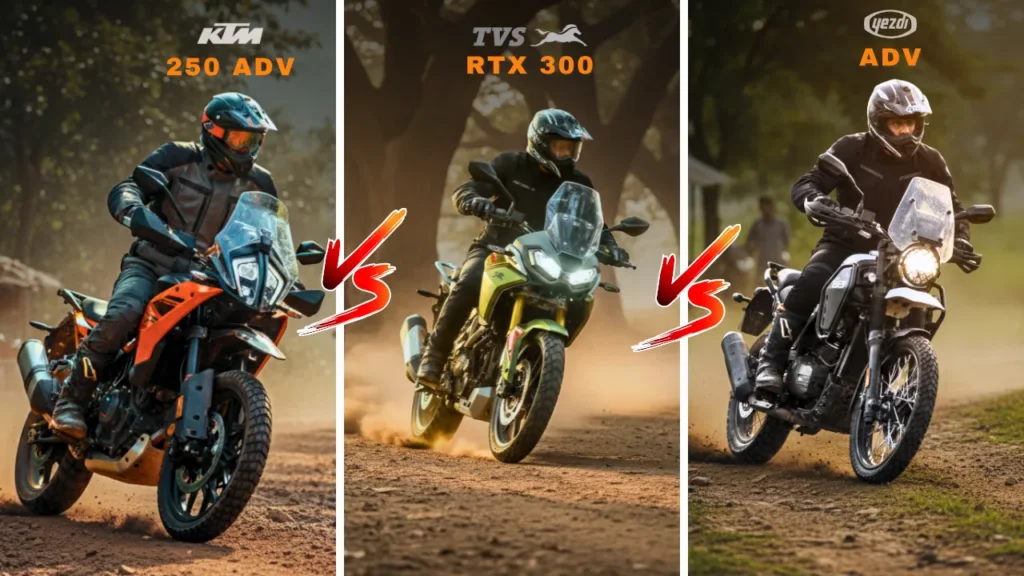 TVS Apache RTX 300 comparison