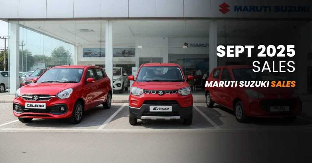 Maruti Suzuki Sales Sept 2025: Dzire Leads as SUVs & Hatchbacks Dominate Top 10 1 Maruti Suzuki Sales Sept 2025