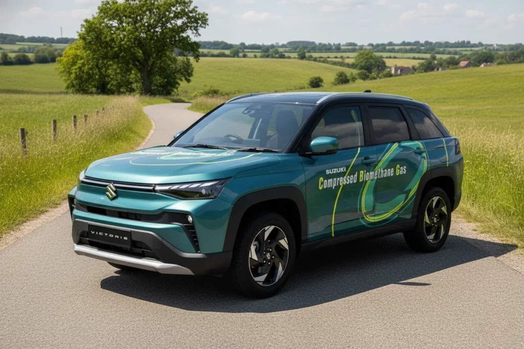 Biogas-powered Maruti Victoris 2025 – Exciting New Eco-Friendly SUV Unveiled 1 Biogas-powered Maruti Victoris