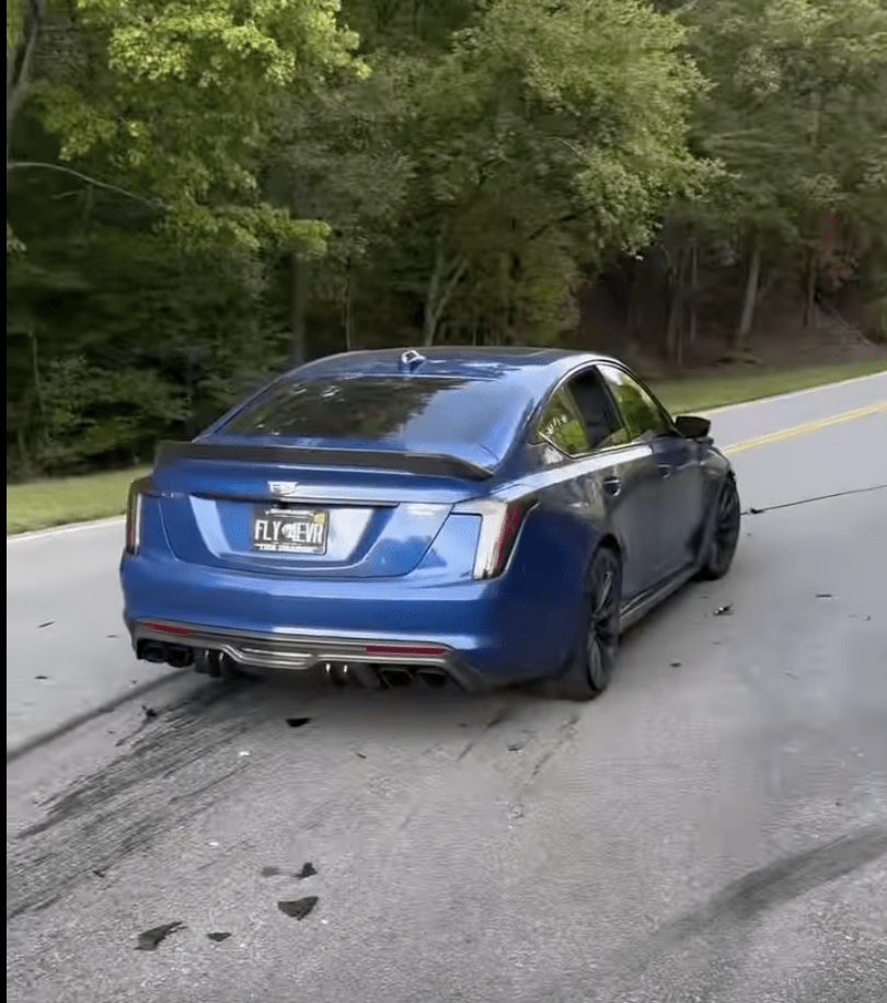 Viral Video: Distracted Dad in CT5-V Blackwing Rear-Ends Son's Corvette Z06 4 image 355
