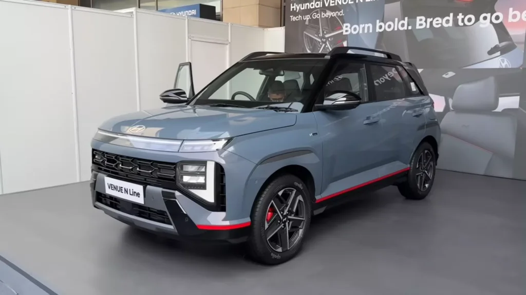 Hyundai Just Launched a Sporty New Venue N Line – The N10 Variant is Loaded! 13 new hyundai venue n line 2025 venue facelift rs 789l n10 new hazel blue colour 0 21 screenshot 6909e4ce09f9a