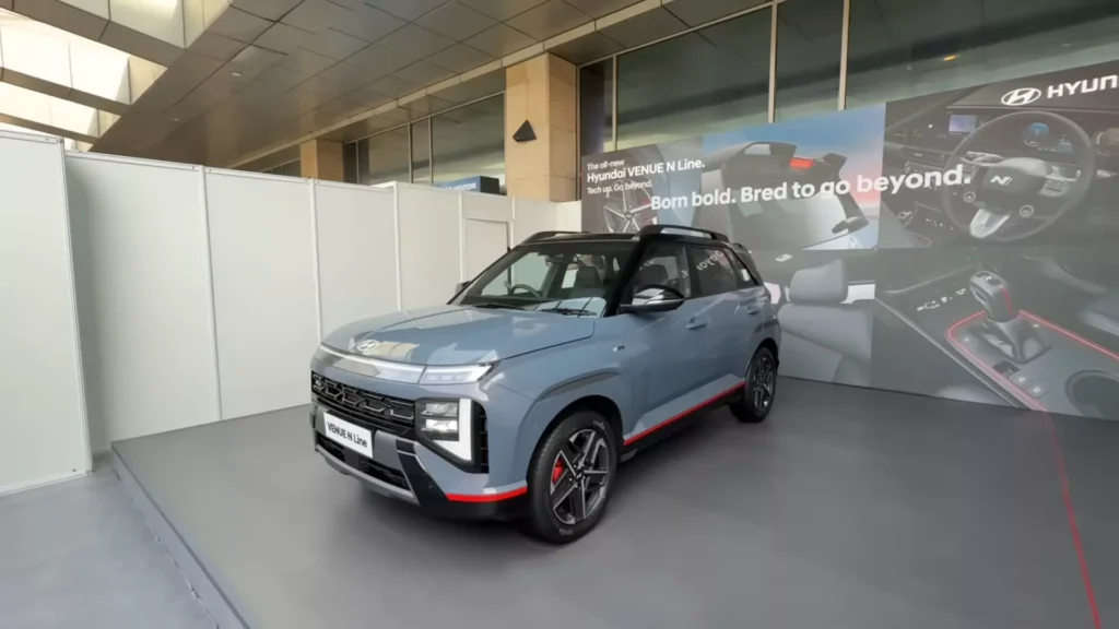 Hyundai Just Launched a Sporty New Venue N Line – The N10 Variant is Loaded! 2 new hyundai venue n line 2025 venue facelift rs 789l n10 new hazel blue colour 7 50 screenshot 6909e4c712b05