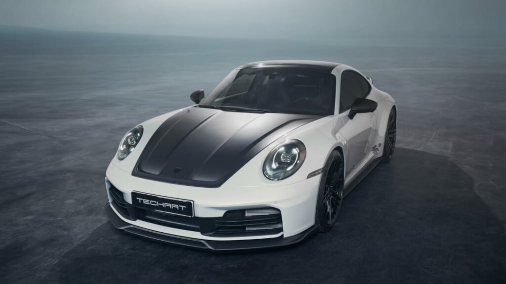 Techart TsportR: 498-HP Porsche 911 Carrera T Unveiled with Carbon Aero & Bog Oak Shifter 1 Techart