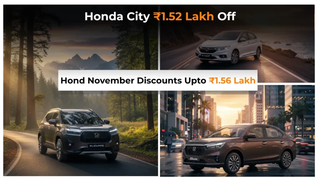 Honda Elevate ₹1.56 Lakh Discount – City & Amaze Get Festive Offers Too 1 Honda Discounts November 2025
