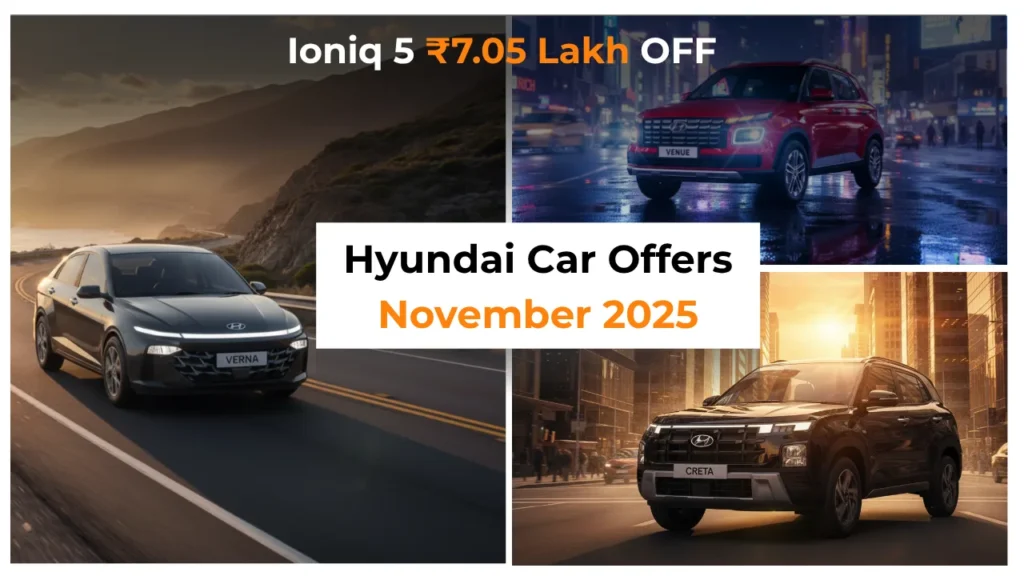 Hyundai's ₹7.05 Lakh Discount is Insane! See the Offers on i20, Verna & Exter. 1 Hyundai Car Offers November 2025