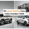 Least Selling Cars India October 2025