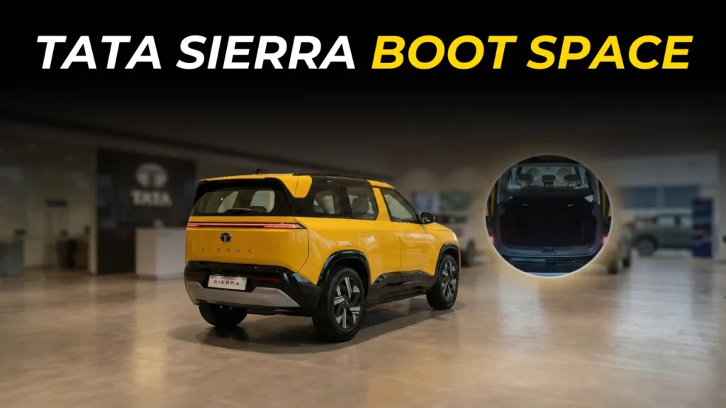 TATA SIERRA BOOT SPACE IS 622 LITRES: IS IT REALLY BIGGER THAN THE CRETA? 1 Tata Sierra Boot Space