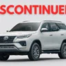 Toyota Fortuner Discontinued