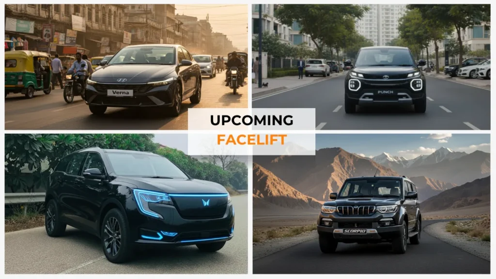 upcoming facelift cars in india