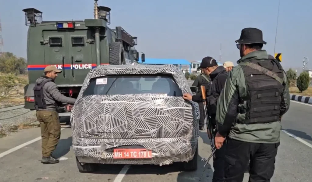 Tata Sierra Test Mule Stopped