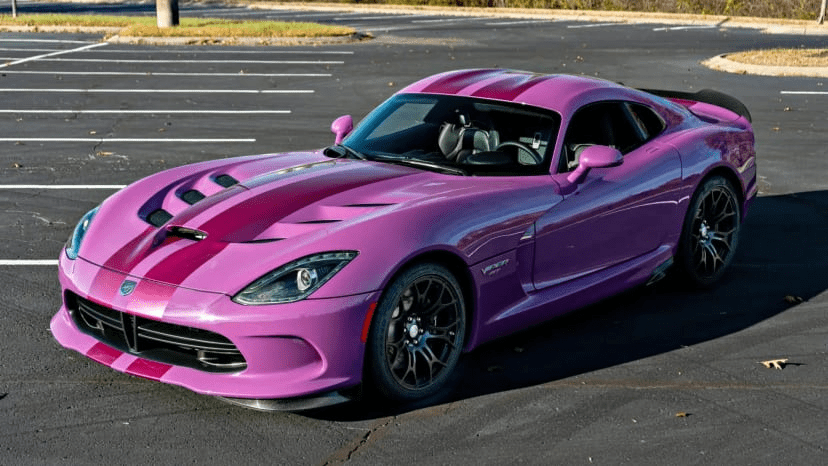 Metallic Pink Dodge Viper GTC Is the Only Factory-Painted Pink Viper Ever Made 5 Metallic Pink Dodge Viper GTC