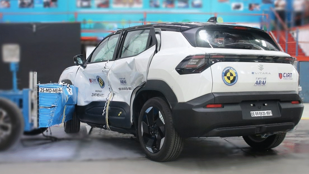Maruti e Vitara Safety Rating 2025 – 5 Stars in Bharat NCAP! 4 image 43